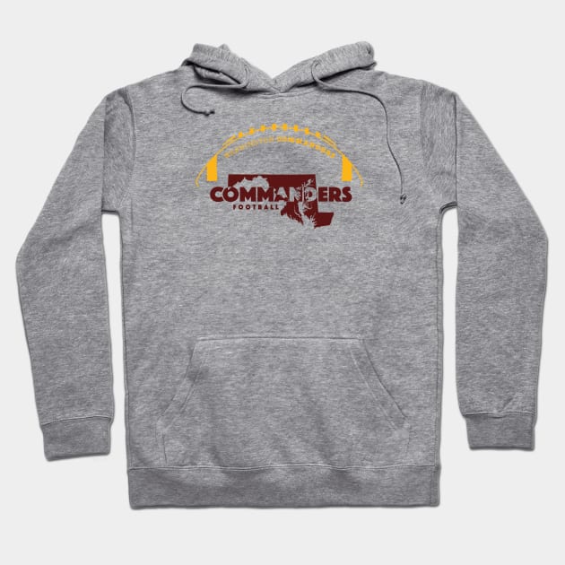 Washington Commanders Hoodie by Crome Studio